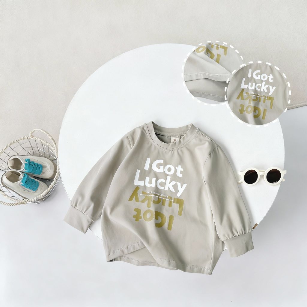 Áo Cotton Dài Tay I Got Lucky