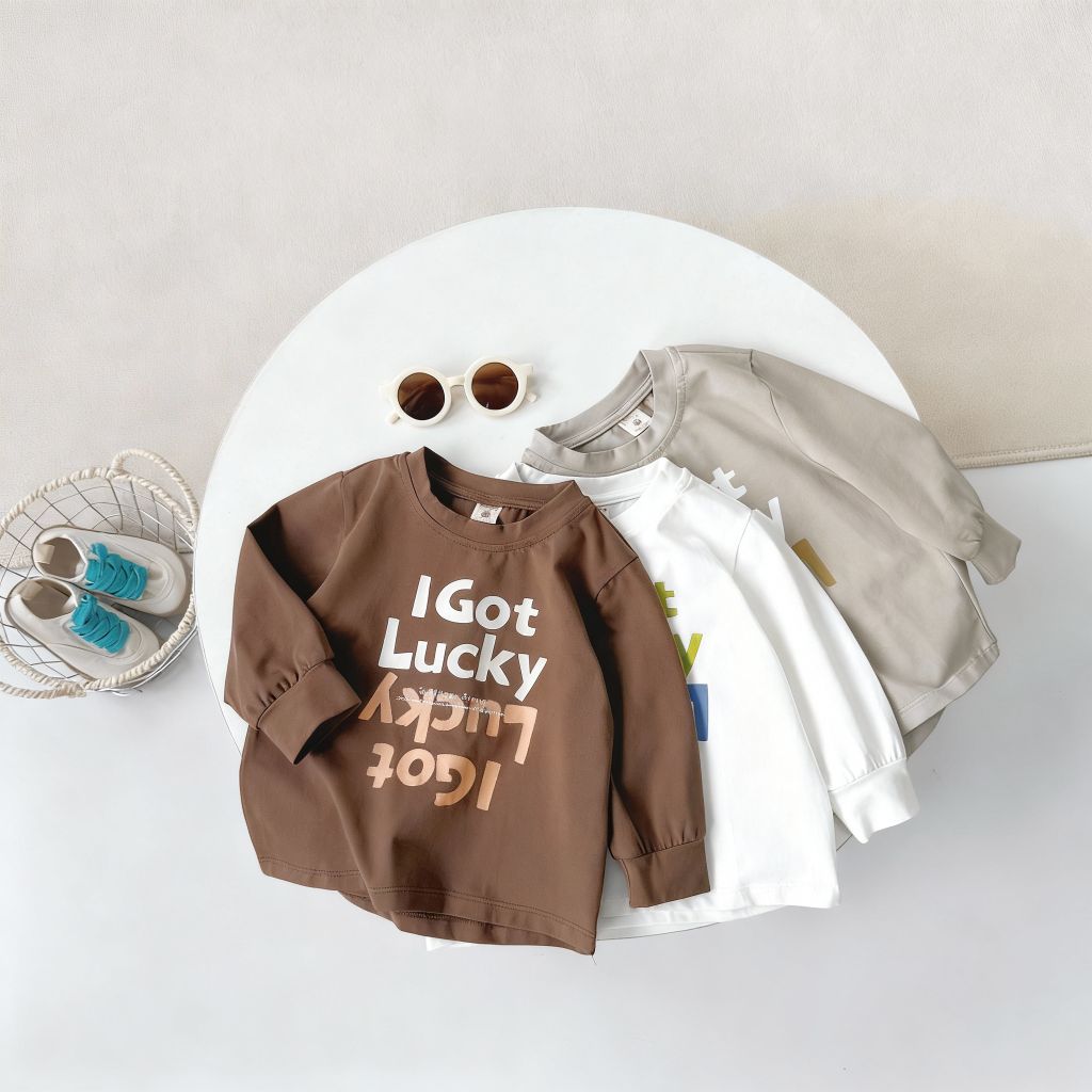 Áo Cotton Dài Tay I Got Lucky