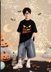 Áo Thun Cotton 4C In Hình Halloween Form Rộng