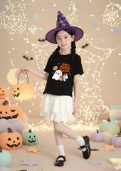 Áo Thun Cotton 4C In Hình Halloween Form Rộng