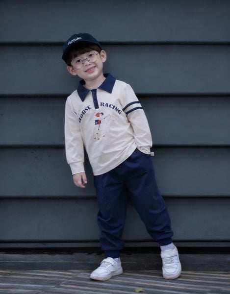 Bộ Dài Tay Polo Horse Racing