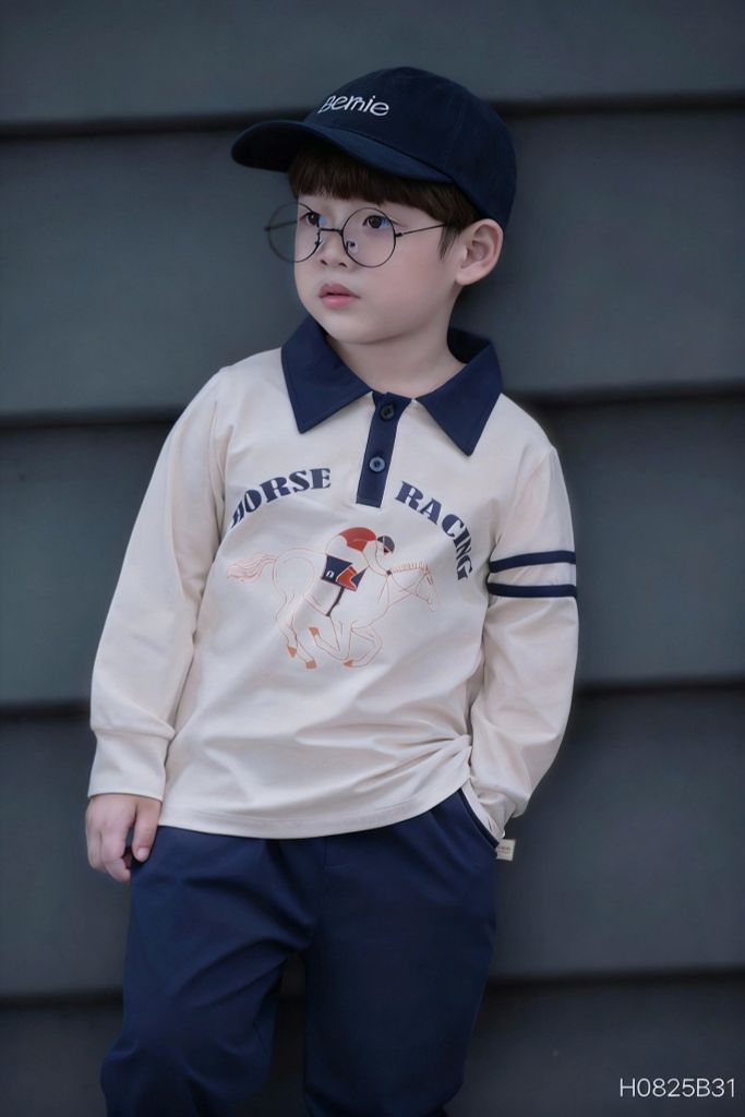 Bộ Dài Tay Polo Horse Racing