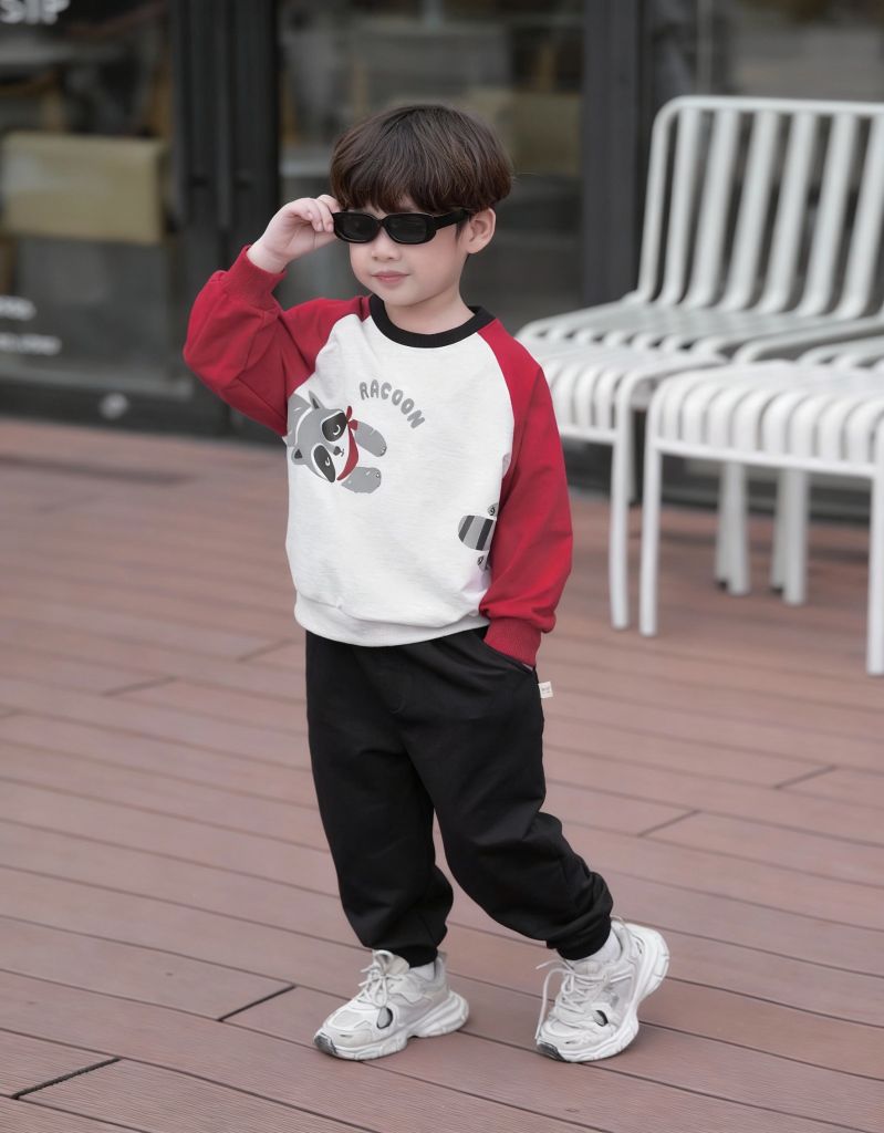 Bộ Dài Tay Raglan Animal