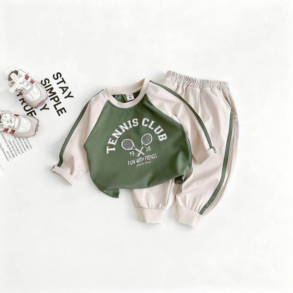 Bộ Dài Tay Raglan Tennis Club