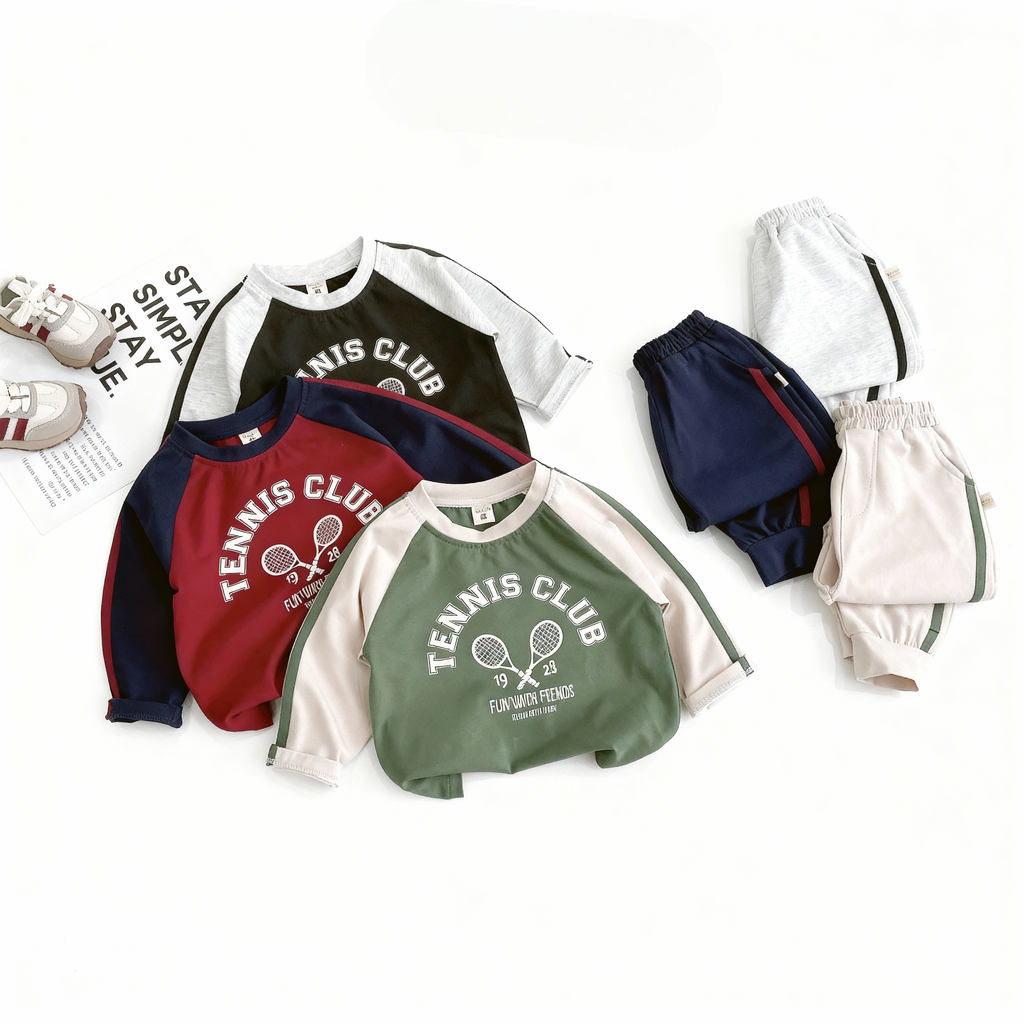 Bộ Dài Tay Raglan Tennis Club