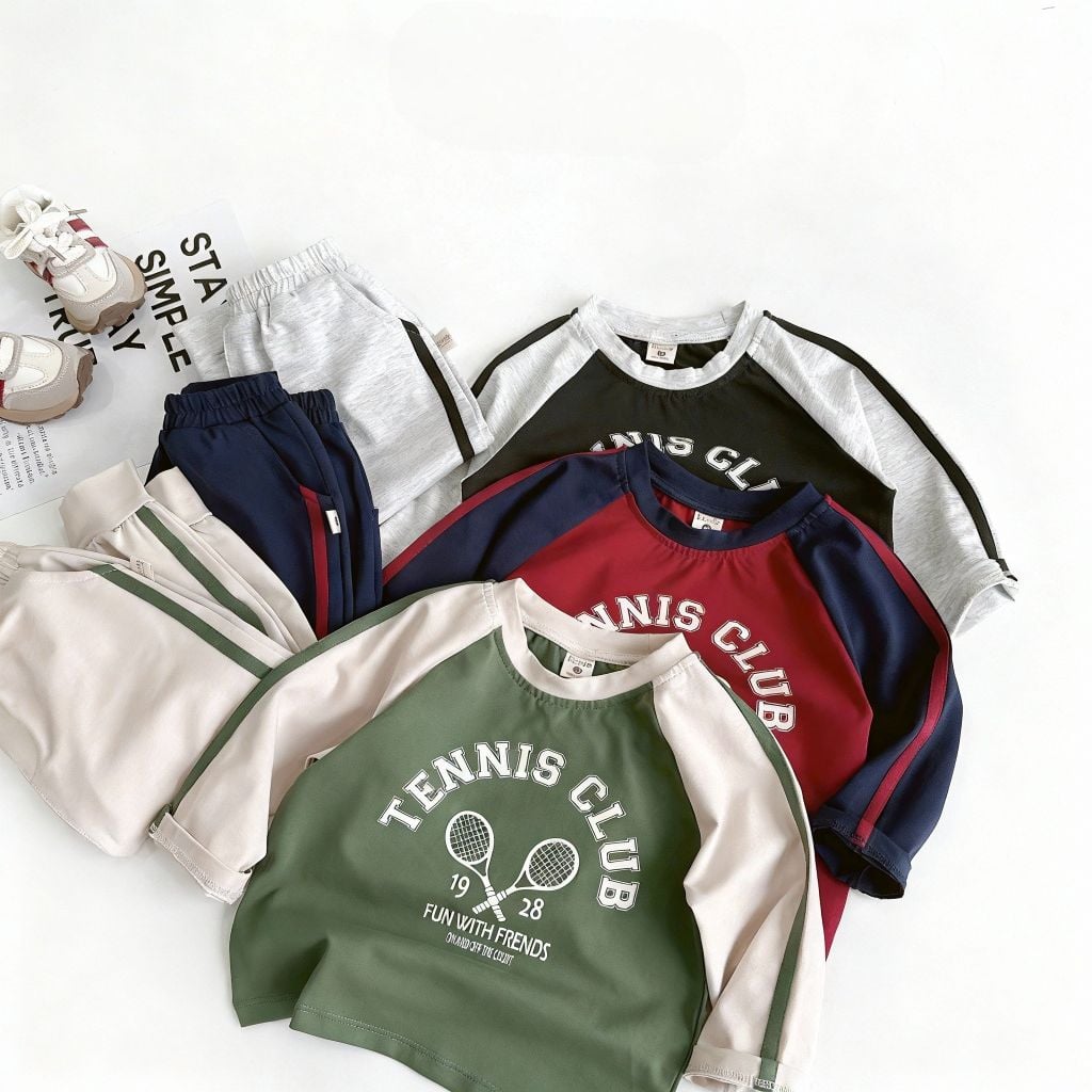 Bộ Dài Tay Raglan Tennis Club