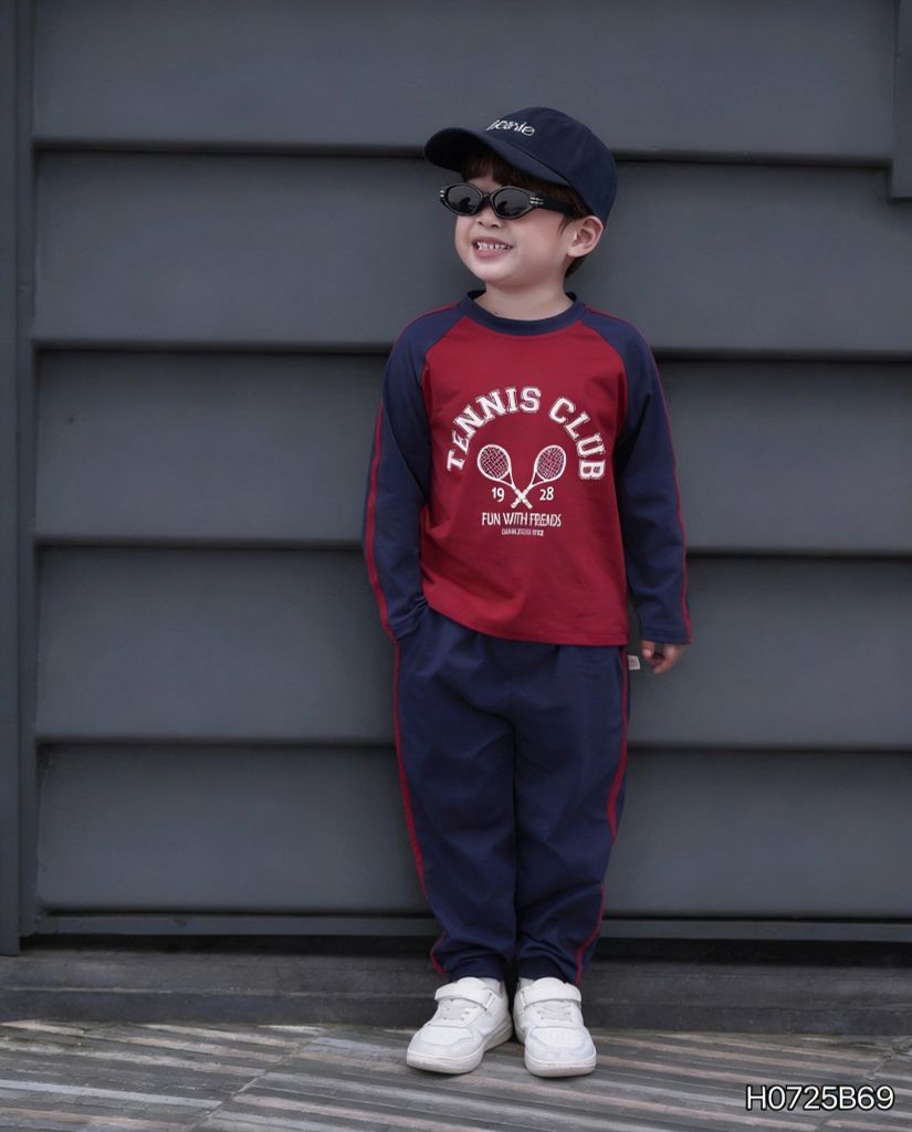 Bộ Dài Tay Raglan Tennis Club