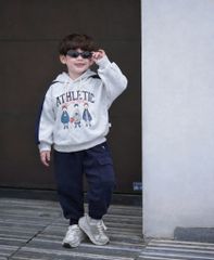 Bộ Nỉ 2 Da Dài Tay Hoodie Athletic