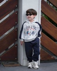 Bộ Nỉ 2 Da Dài Tay Hoodie Athletic