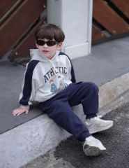 Bộ Nỉ 2 Da Dài Tay Hoodie Athletic