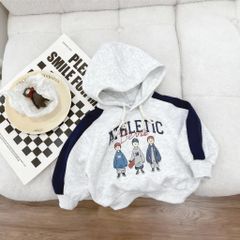 Bộ Nỉ 2 Da Dài Tay Hoodie Athletic