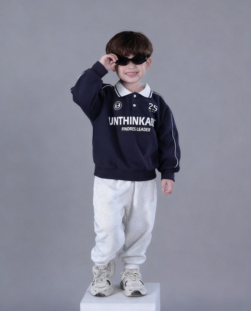 Bộ Nỉ 2 Da Dài Tay Phối Màu Unthinkable