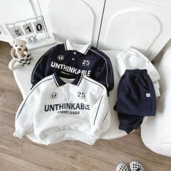 Bộ Nỉ 2 Da Dài Tay Phối Màu Unthinkable