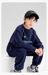 Bộ Nỉ Da Cá Dài Tay Bé Trai Sporty Năng Động