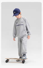 Bộ Nỉ Da Cá Dài Tay Bé Trai Sporty Năng Động