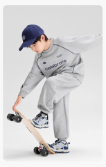 Bộ Nỉ Da Cá Dài Tay Bé Trai Sporty Năng Động