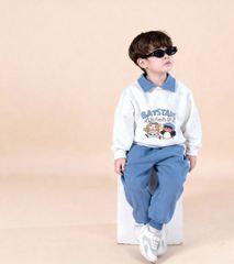 Bộ Nỉ Dài Tay Polo BabyStars