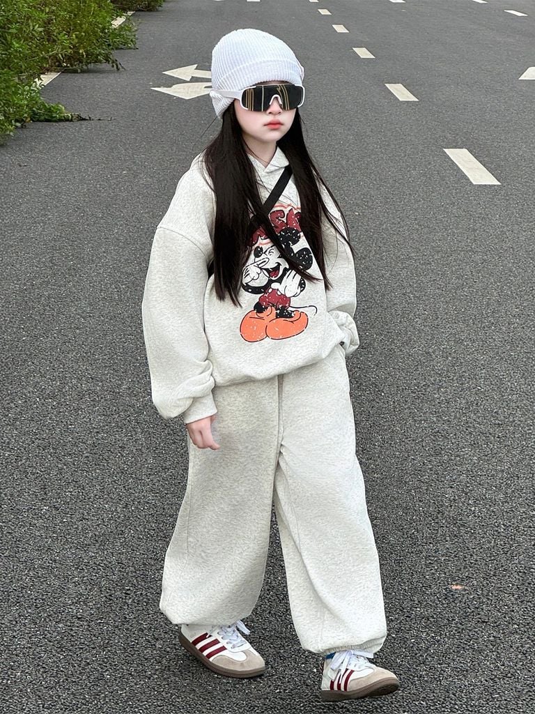 Bộ Nỉ Mickey Siêu Yêu 2 Da Cao Cấp