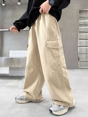 Quần Dài Kaki Túi Hộp From Suông Cool Ngầu