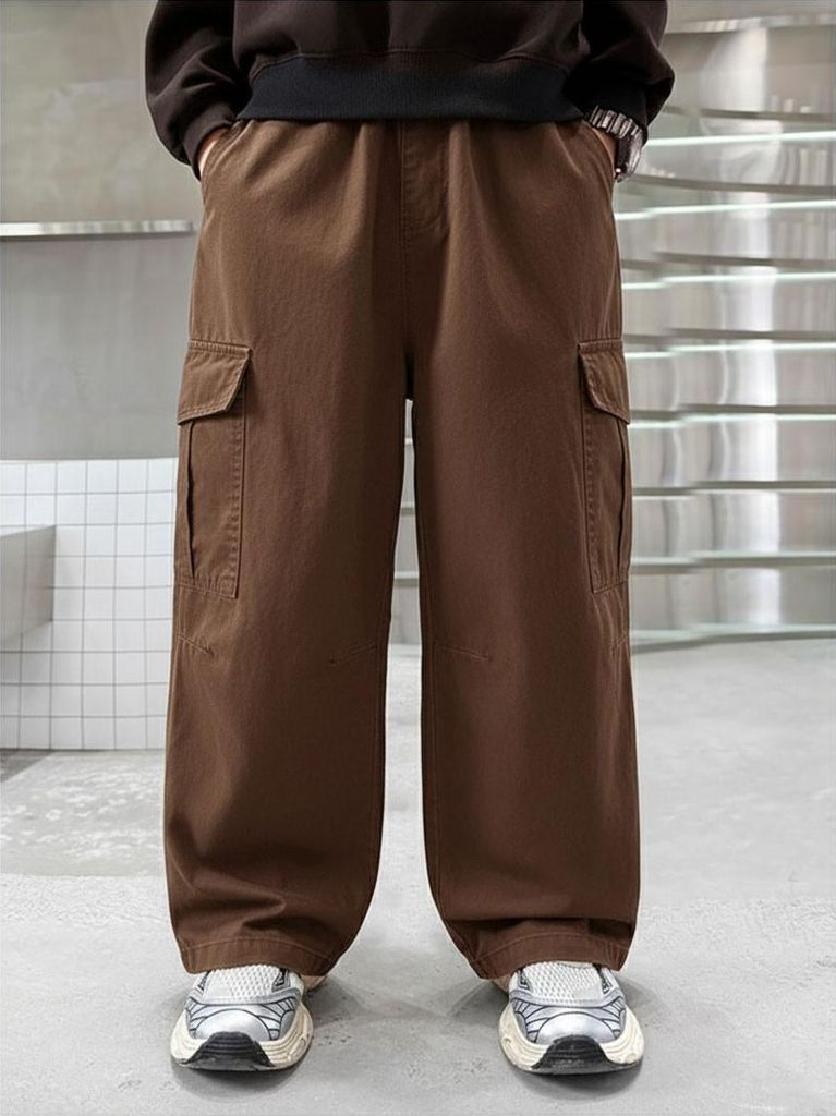 Quần Dài Kaki Túi Hộp From Suông Cool Ngầu