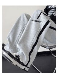 Quần Dài Nỉ Da Cá Size Đại From Rộng Suông Viền Sọc Cá Tính