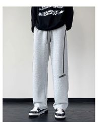 Quần Dài Nỉ Da Cá Size Đại From Rộng Suông Viền Sọc Cá Tính