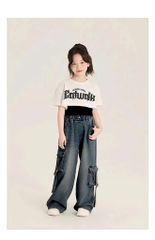 Quần Jean Ống Suông Túi Hộp Wash Màu Hottrend