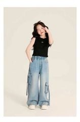 Quần Jean Ống Suông Túi Hộp Wash Màu Hottrend