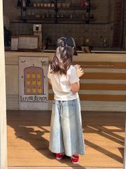 Set Áo Cotton Mèo Đáng Yêu Phối Quần Jean Dài Form Suông