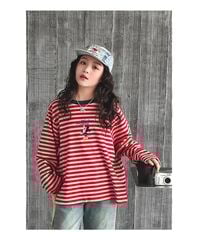 Set Áo Mickey Kẻ Đỏ Phối Quần Jean Giặt Mài Cao Cấp