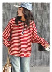 Set Áo Mickey Kẻ Đỏ Phối Quần Jean Giặt Mài Cao Cấp