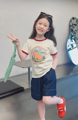 Set Áo Thun Capybara Mix Quần Short Jean