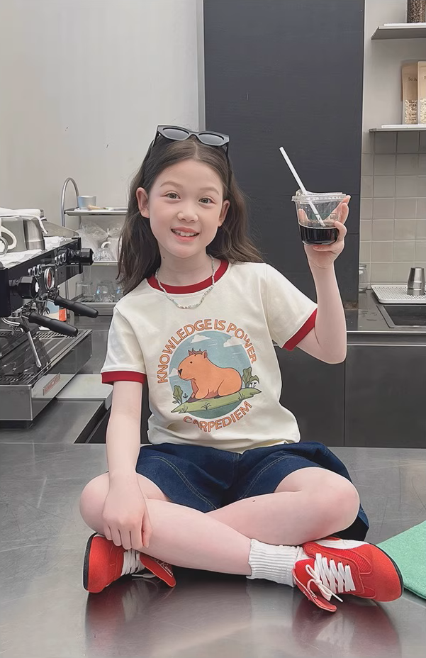 Set Áo Thun Capybara Mix Quần Short Jean