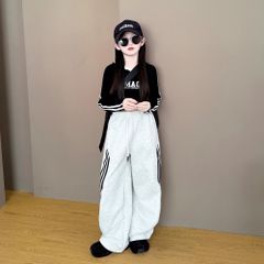 Set Nỉ 2 Da Áo Croptop Mix Quần Nỉ Suông Cá Tính