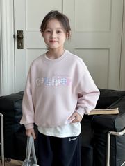 Set Nỉ Áo Hồng Pastel Phối Quần Nỉ Đen Sành Điệu