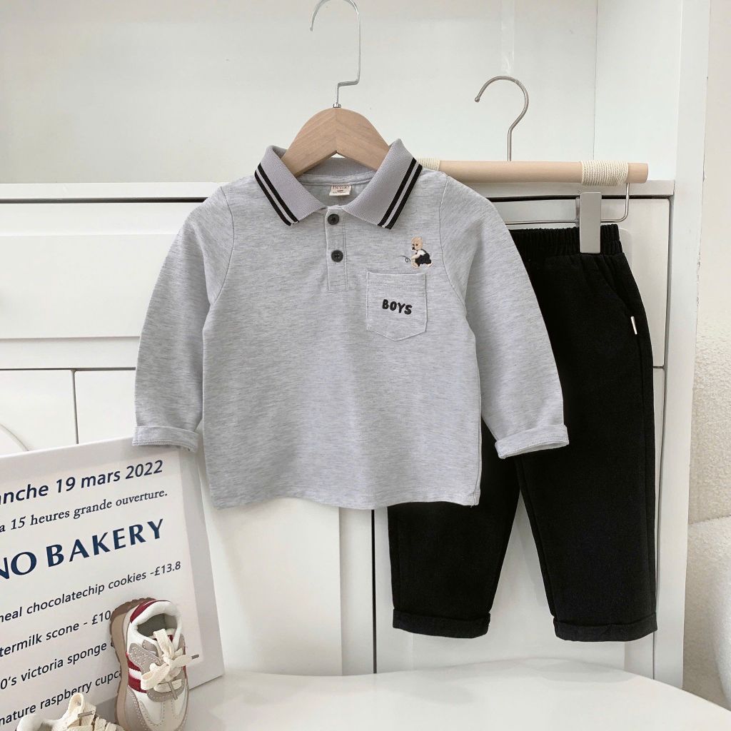 Set Polo Dài Tay Basketball Thu Đông 2026