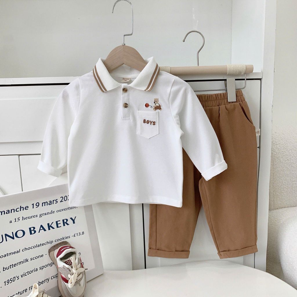 Set Polo Dài Tay Basketball Thu Đông 2026