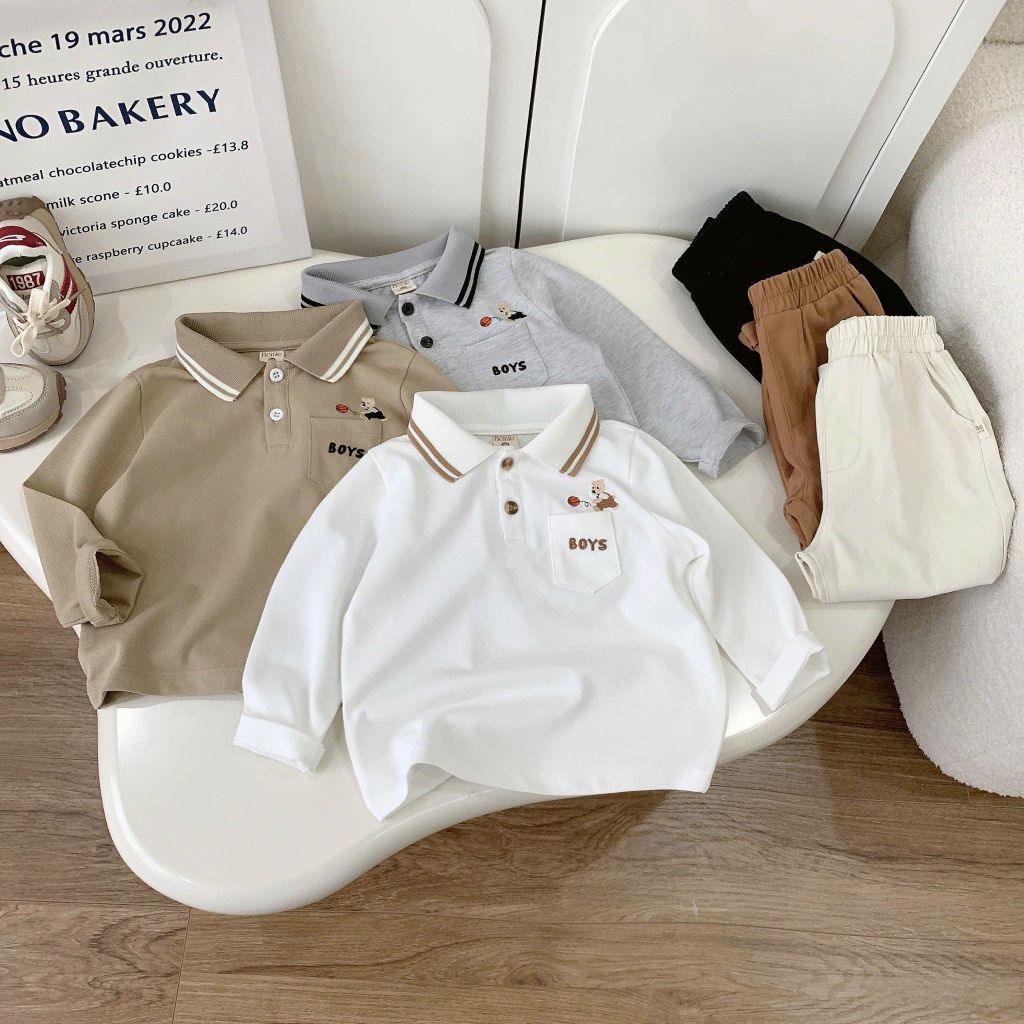 Set Polo Dài Tay Basketball Thu Đông 2026