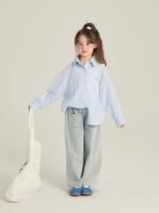 Set Sơ Mi Dài Tay Mix Quần Jean Giặt Mài Cá Tính