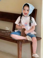 Set Áo Thun Phối Bèo Mix Quần Jean Lửng