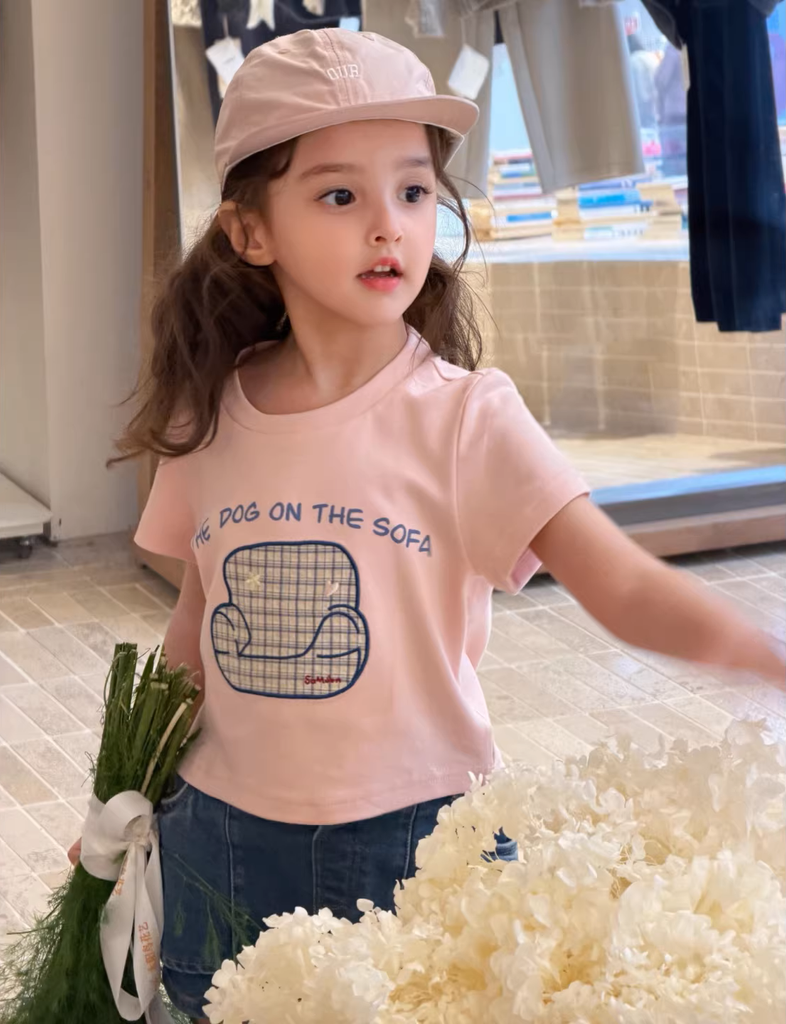Set Bé Gái Áo Hồng Phối Quần Short Jean Kiểu