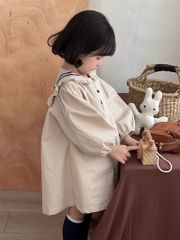 Váy Thủy Thủ Màu Be Dáng Suông Siêu Xinh