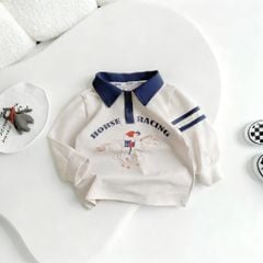 Bộ Dài Tay Polo Horse Racing