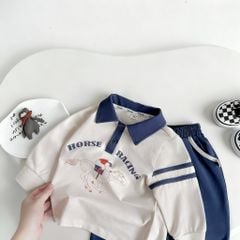 Bộ Dài Tay Polo Horse Racing
