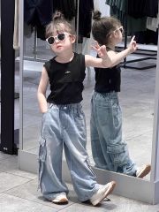 Quần Jean Ống Suông Túi Hộp Wash Màu Hottrend