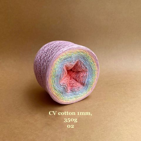 Cầu vồng cotton 1mm, 350g, Chou.ihandmade