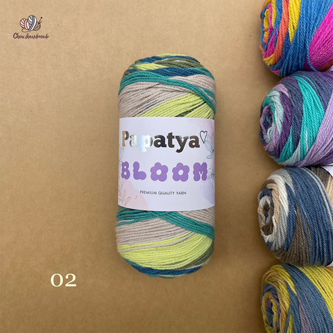 Len Bloom - Papatya, 100g - 335m, dùng để đan móc