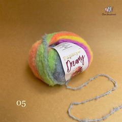 Len Dreamy - Papatya, 100g - 240m, dùng để đan móc áo, khăn, mũ