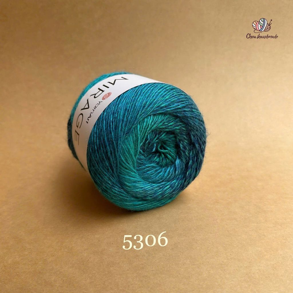 Len loang Mirage - Yarnart, 150g - 500m, đan móc áo, váy, khăn