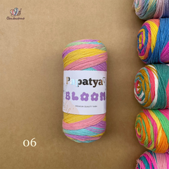 Len Bloom - Papatya, 100g - 335m, dùng để đan móc